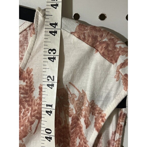 Garnet Hill Maxi Dress Twist V Neck Floral Toile Medium Boho Trad Homestead - Picture 9 of 13